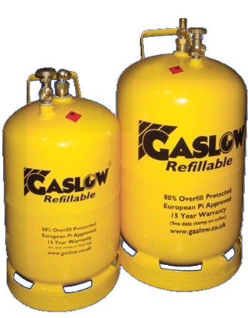 Gaslow refillable cylinders